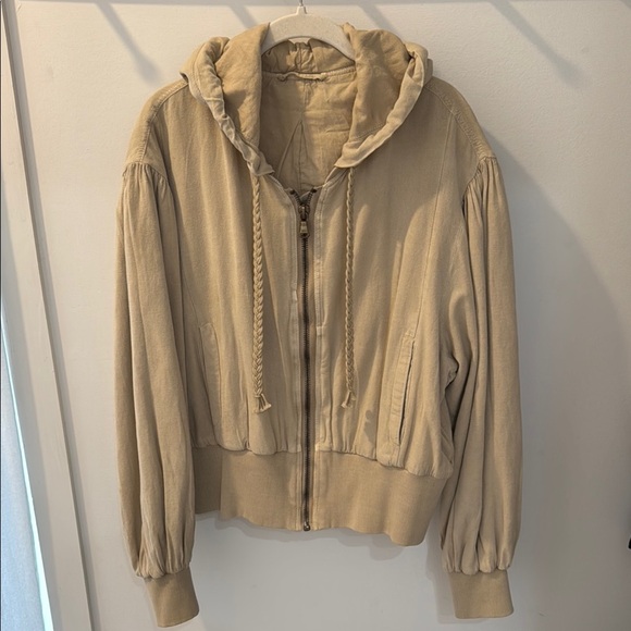 We The Free Hannah Beach Bomber Jacket Size M/L - Picture 2 of 13